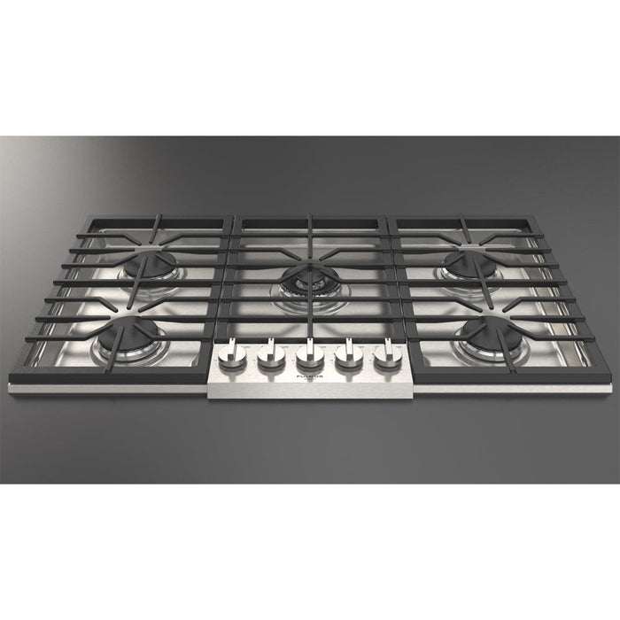 Fulgor Milano 36 in. 400 Series Gas Cooktop with 5 Burners in Stainless Steel - F4PGK365S1