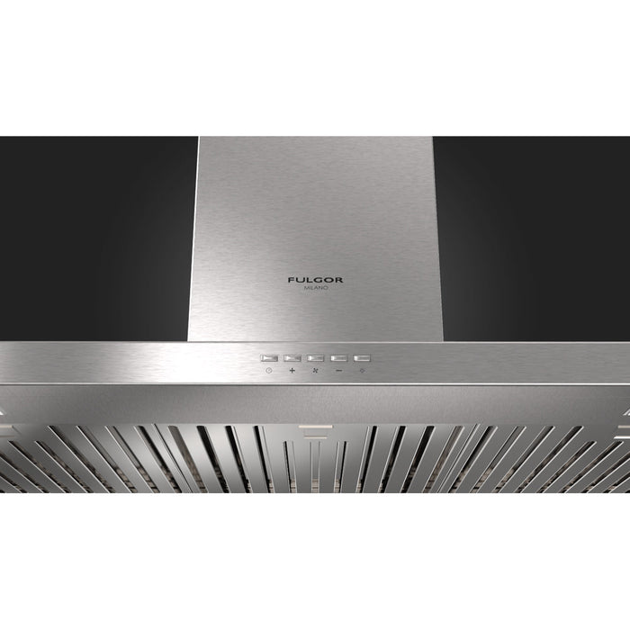 Fulgor Milano 36 in. 600 CFM Wall Mount Range Hood in Stainless Steel - F4CW36S1