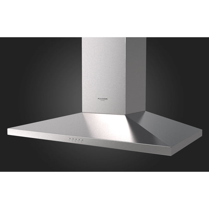 Fulgor Milano 36 in. 600 CFM Wall Mount Range Hood in Stainless Steel - F4CW36S1