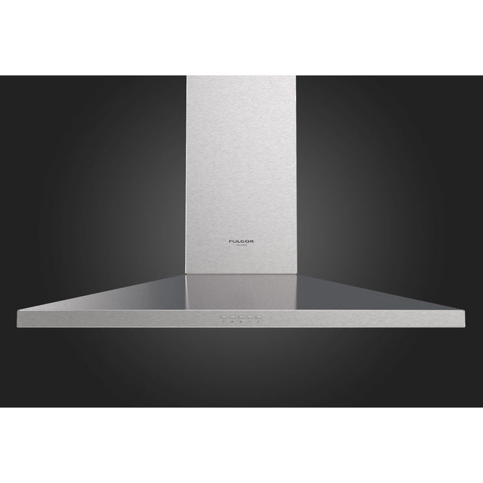 Fulgor Milano 36 in. 600 CFM Wall Mount Range Hood in Stainless Steel - F4CW36S1