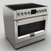 Fulgor Milano 36 in. 600 Series All Electric Induction Range in Stainless Steel - F6PIR365S1