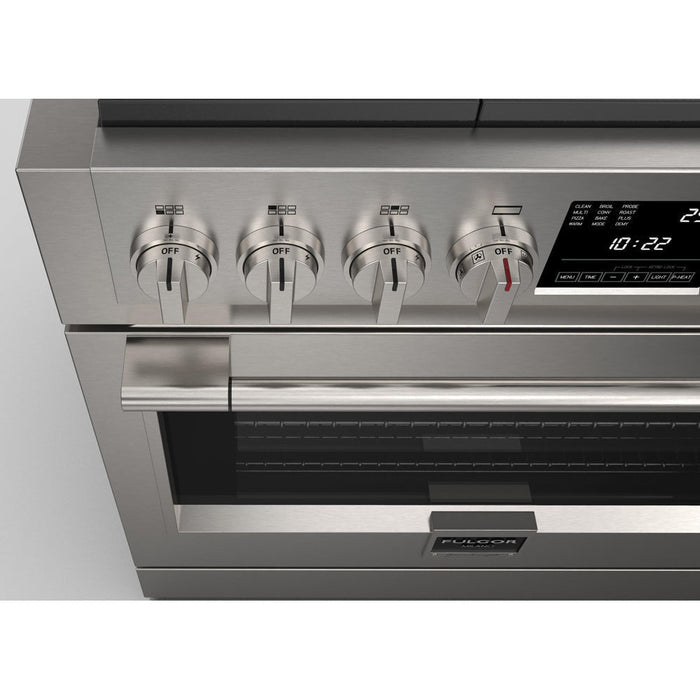 Fulgor Milano 36 in. 600 Series Dual Fuel Range with 6 Burners in Stainless Steel - F6PDF366S1