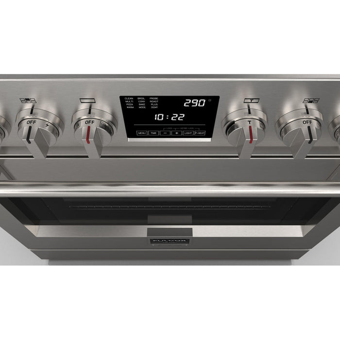 Fulgor Milano 36 in. 600 Series Dual Fuel Range with 6 Burners in Stainless Steel - F6PDF366S1