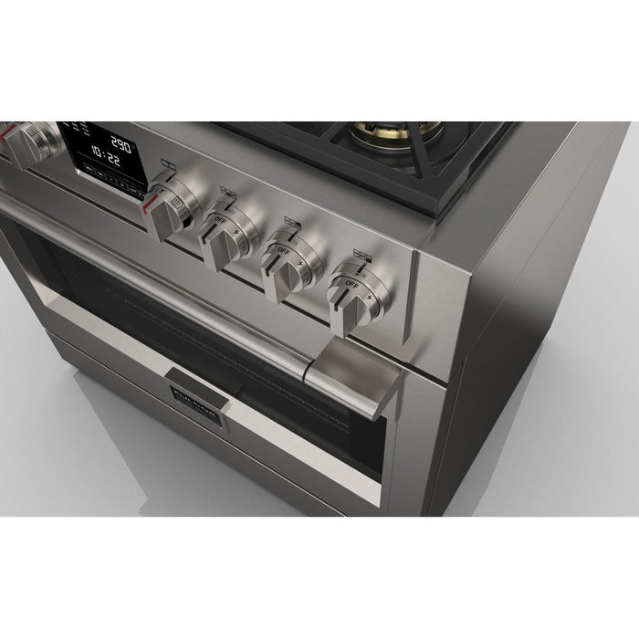 Fulgor Milano 36 in. 600 Series Dual Fuel Range with 6 Burners in Stainless Steel - F6PDF366S1