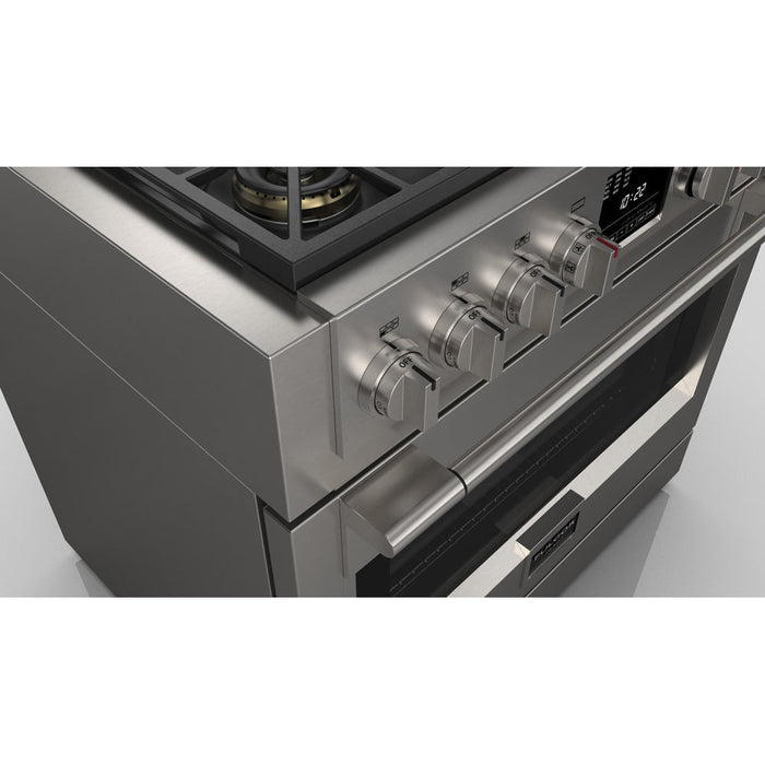 Fulgor Milano 36 in. 600 Series Dual Fuel Range with 6 Burners in Stainless Steel - F6PDF366S1