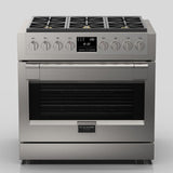 Fulgor Milano 36 in. 600 Series Dual Fuel Range with 6 Burners in Stainless Steel - F6PDF366S1