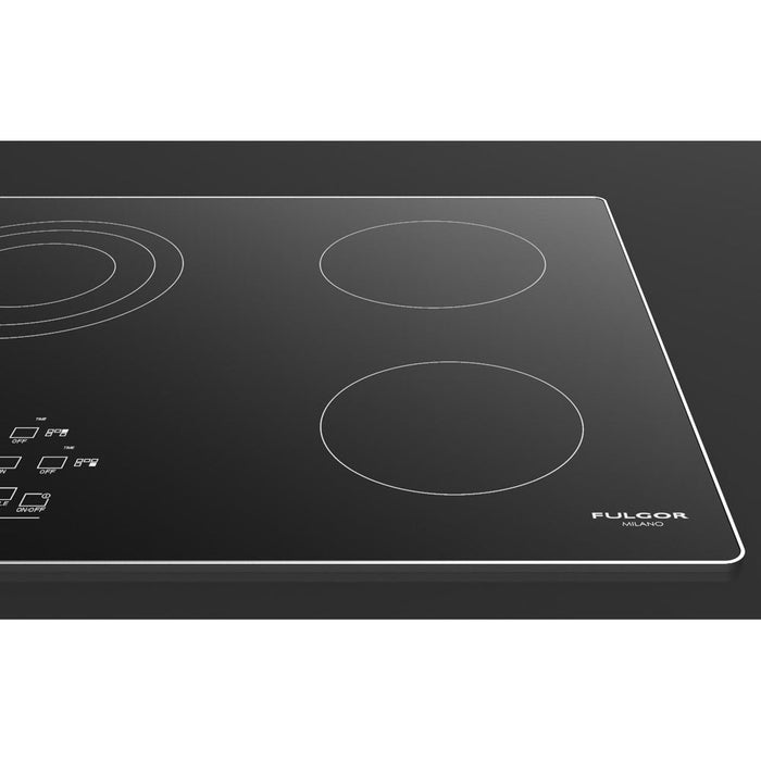 Fulgor Milano 36 in. 600 Series Electric Cooktop with 5 Burners and Glass Ceramic Cooktop in Stainless Steel - F6RT36S2