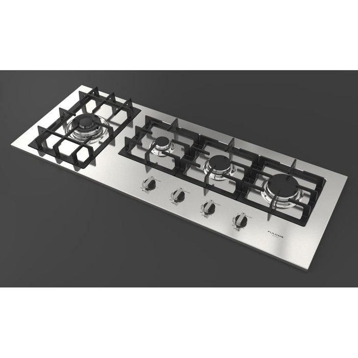 Fulgor Milano 42 in. 400 Series Gas Cooktop with 4 Burners in Stainless Steel - F4GK42S1