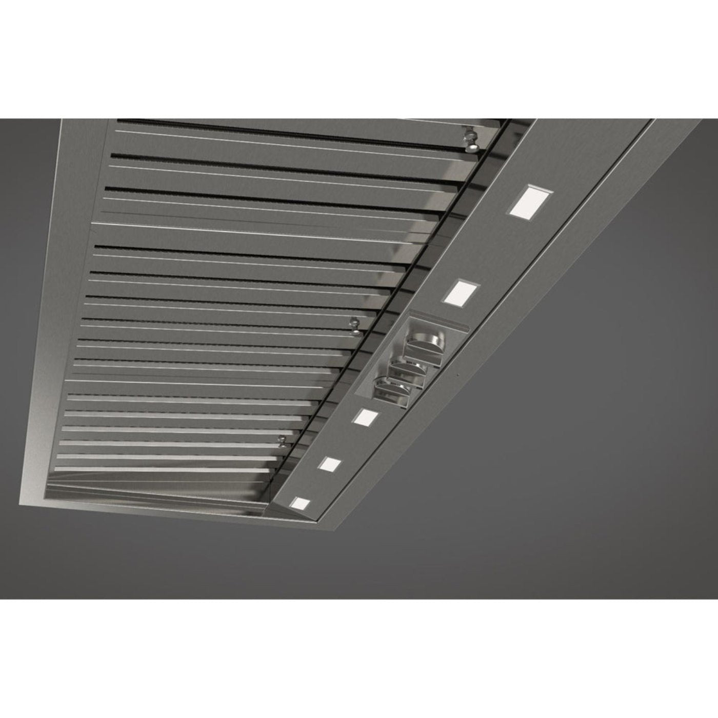 Fulgor Milano 46 in. 600 CFM Professional Range Hood Insert in Stainless Steel - F6BP46DS1