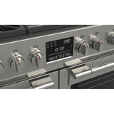 Fulgor Milano 48 in. 600 Series Dual Fuel Range with 6 Burners and Trilaminate Griddle in Stainless Steel - F6PDF486GS1