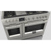 Fulgor Milano 48 in. 600 Series Dual Fuel Range with 6 Burners and Trilaminate Griddle in Stainless Steel - F6PDF486GS1