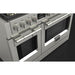 Fulgor Milano 48 in. 600 Series Pro All Gas Range with 6 Burners and Trilaminate Griddle in Stainless Steel - F6PGR486GS2