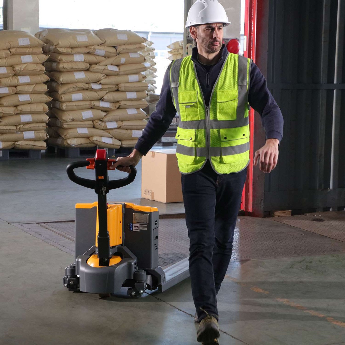 Apollolift Li-ion Powered Pallet Truck| 3300 lb| 48"x 27" Forks  - A-103701