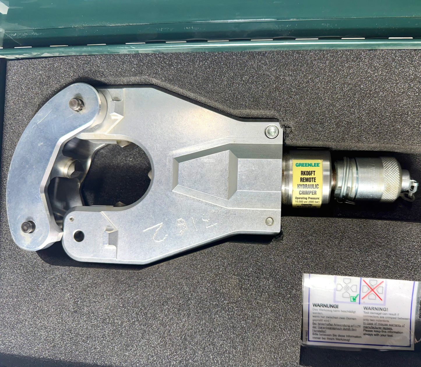 Greenlee RK06FT Remote Hydraulic Crimper - Reconditioned - RK06FT