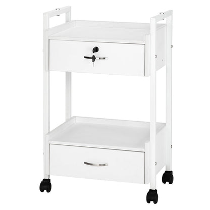 Omysalon 1 Operator Basic Nail Salon Package with Two Drawers White - G59000139
