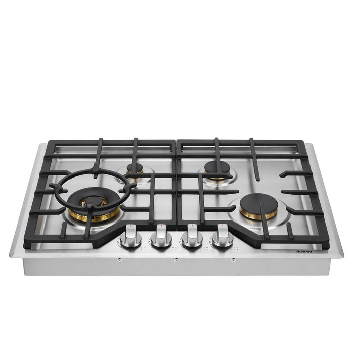 ROBAM 30-Inch 4 Burners Gas Cooktop in Stainless Steel - G413