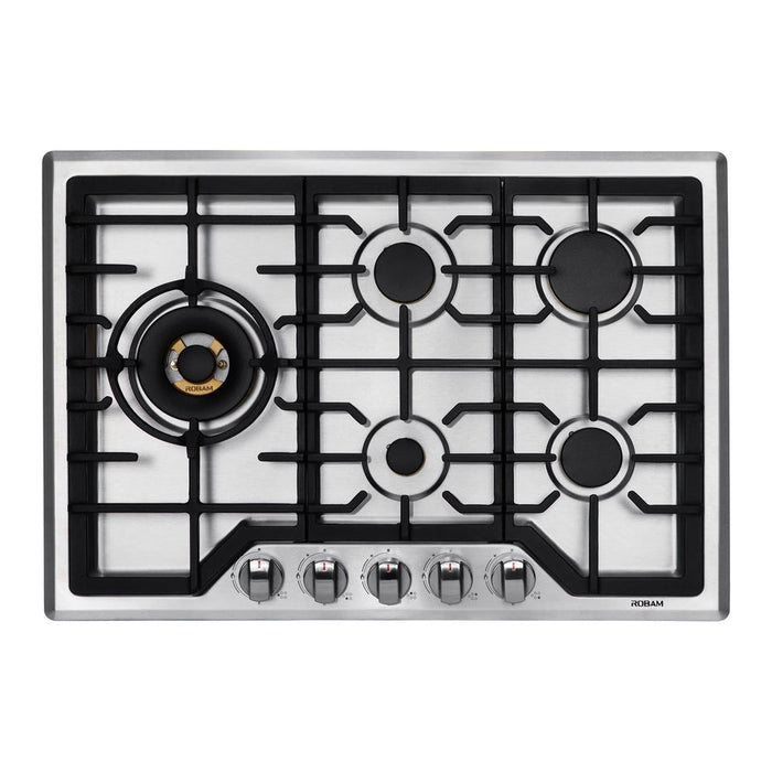 ROBAM G Model 30-Inch 5 Burners Stainless Steel Gas Cooktop - G513