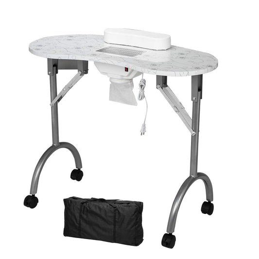 Omysalon 1 Operator Basic Nail Salon Package with Two Drawers White - G59000139