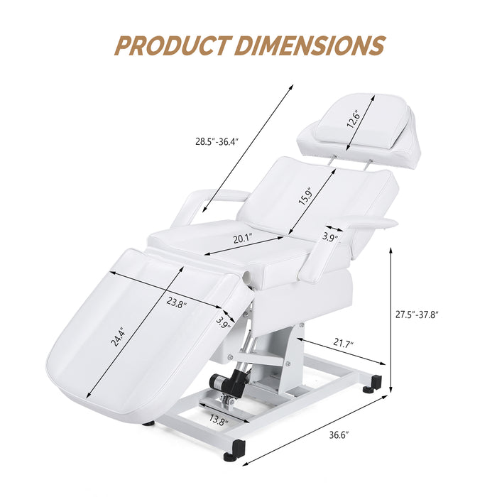 OmySalon 75in Fully Electric Remote Adjustable Facial Massage Bed - G59000339+G59000340+G59000341