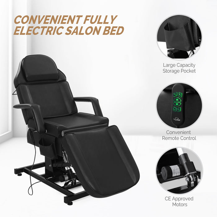 OmySalon 75in Fully Electric Remote Adjustable Facial Massage Bed - G59000339+G59000340+G59000341