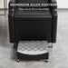 OmySalon BU1301 Salon Shampoo Bowl and Chair Backwash Unit with Extra Large Ceramic Bowl & Freestanding Ottoman - G59000488+G59000489+G59000490