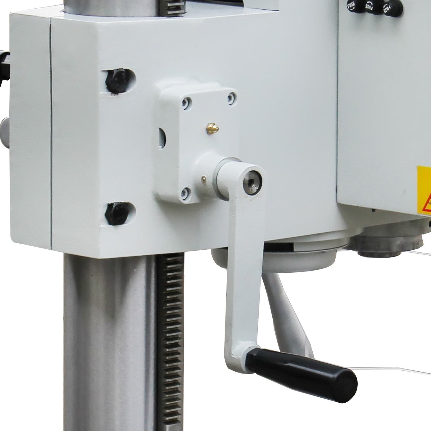 KAKA INDUSTRIAL Floor Drill Press, 0.9kW 220V 3-Phase Gear Head, 8-Speed (130-3200 RPM), Cast Iron Benchtop, 1inch GD-25 Steel Drilling and Milling, MT3 Taper, DRO Depth Control - 190017