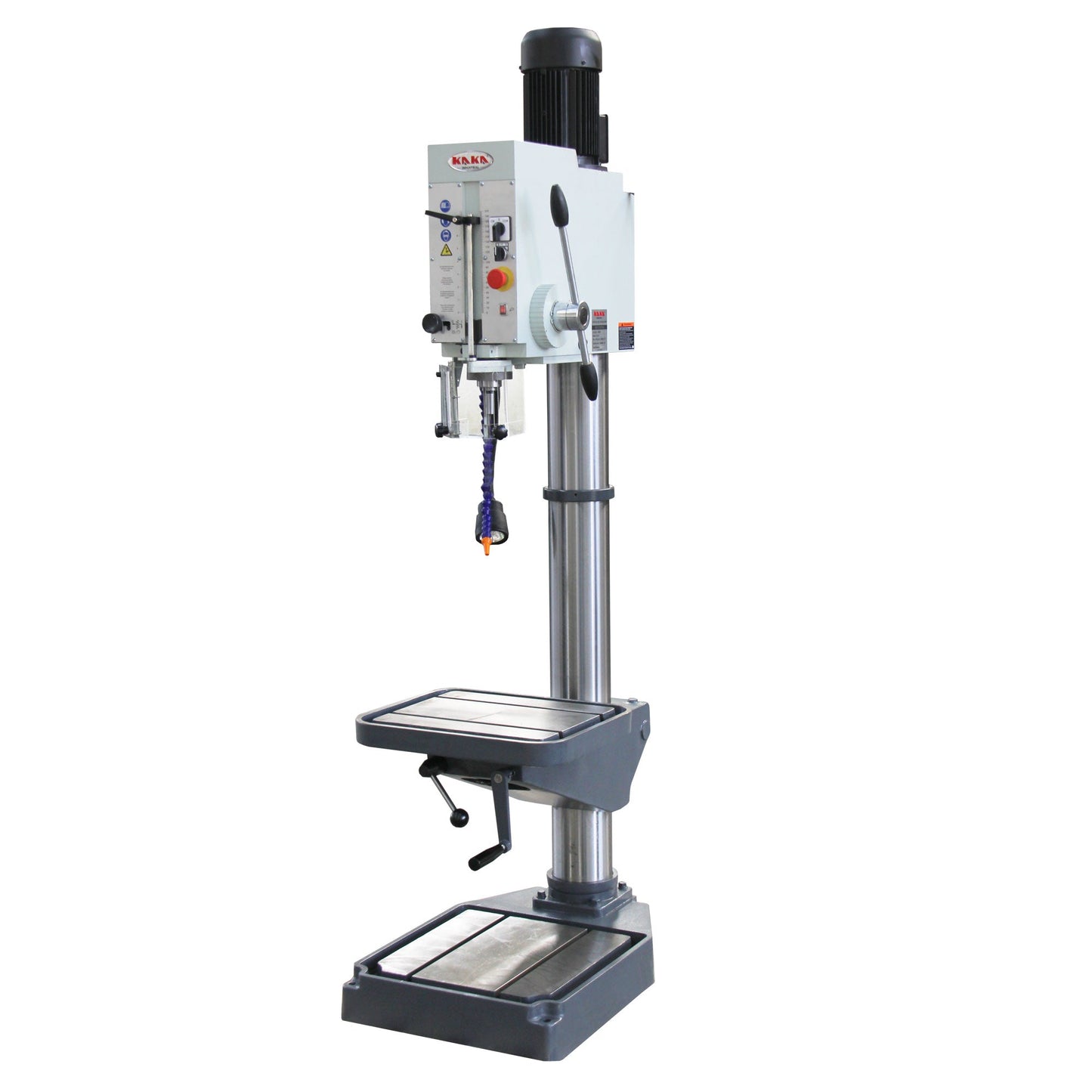 KAKA INDUSTRIAL Gear Head Vertical Drill Press, 2.2kW 220V 3-Phase, 8-Speed (108-1800 RPM), 40mm Max Drilling,5.9inches Spindle Travel,MT4 Taper,DRO Depth Control GD-40 - 190004V220