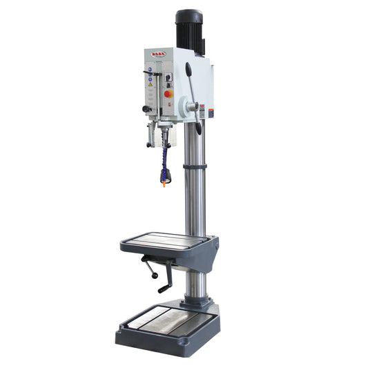 KAKA INDUSTRIAL Gear Head Vertical Drill Press, 2.2kW 220V 3-Phase, 8-Speed (108-1800 RPM), 40mm Max Drilling,5.9inches Spindle Travel,MT4 Taper,DRO Depth Control GD-40 - 190004V220