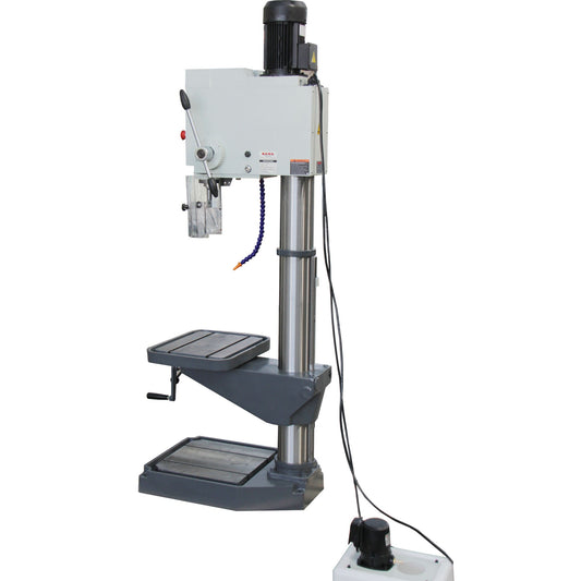 KAKA INDUSTRIAL Gear Head Vertical Drill Press, 2.2kW 220V 3-Phase, 8-Speed (108-1800 RPM), 40mm Max Drilling,5.9inches Spindle Travel,MT4 Taper,DRO Depth Control GD-40 - 190004V220