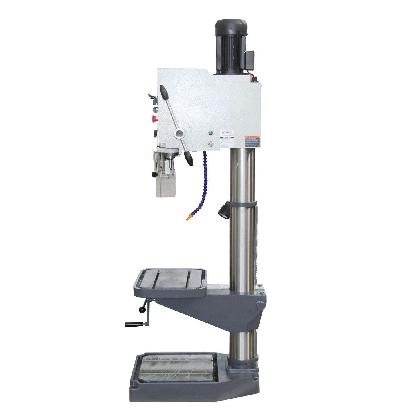 KAKA INDUSTRIAL Gear Head Vertical Drill Press, 2.2kW 220V 3-Phase, 8-Speed (108-1800 RPM), 40mm Max Drilling,5.9inches Spindle Travel,MT4 Taper,DRO Depth Control GD-40 - 190004V220