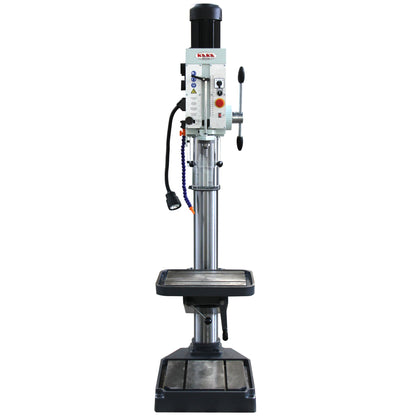 KAKA INDUSTRIAL Gear Head Vertical Drill Press, 2.2kW 220V 3-Phase, 8-Speed (108-1800 RPM), 40mm Max Drilling,5.9inches Spindle Travel,MT4 Taper,DRO Depth Control GD-40 - 190004V220