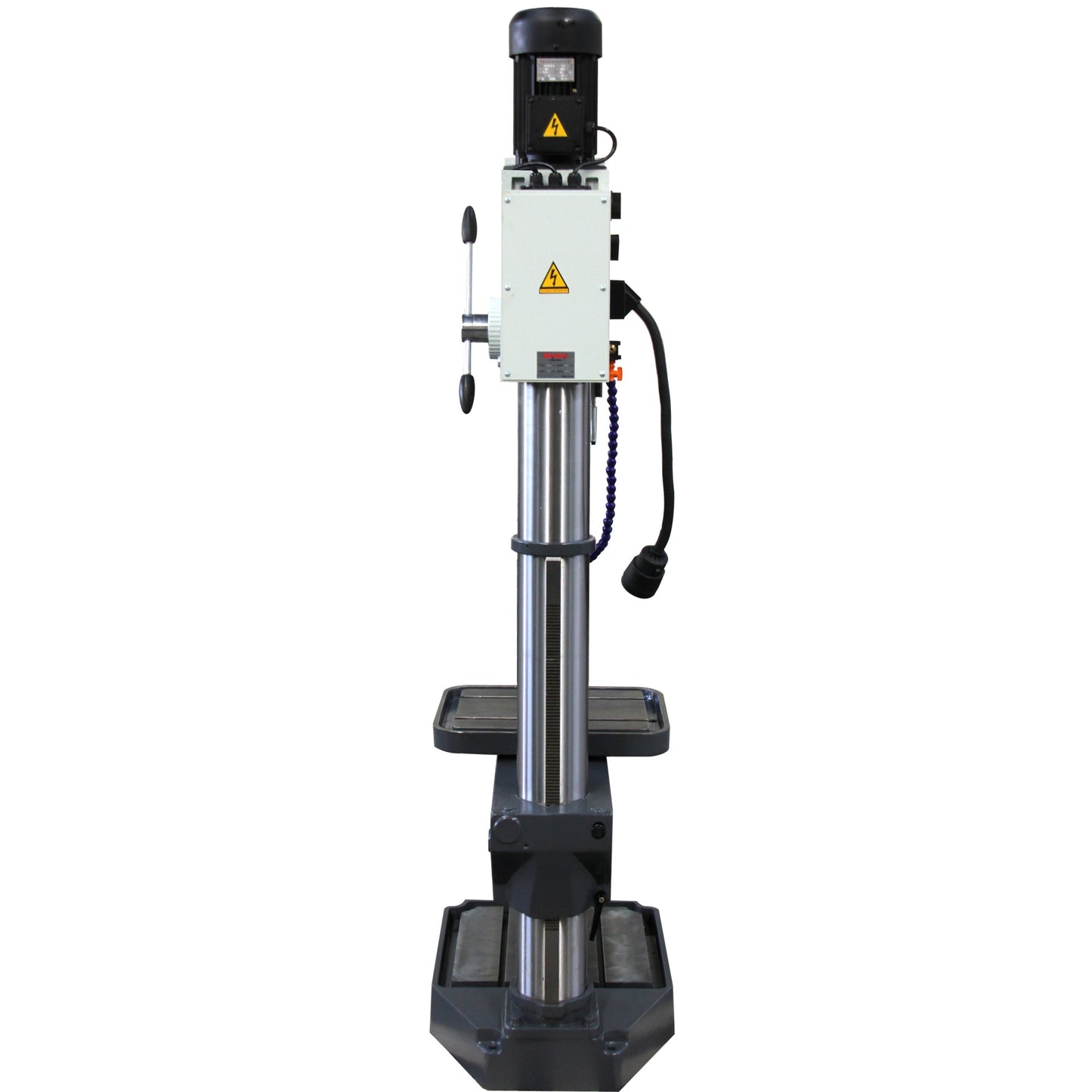 KAKA INDUSTRIAL Gear Head Vertical Drill Press, 2.2kW 220V 3-Phase, 8-Speed (108-1800 RPM), 40mm Max Drilling,5.9inches Spindle Travel,MT4 Taper,DRO Depth Control GD-40 - 190004V220