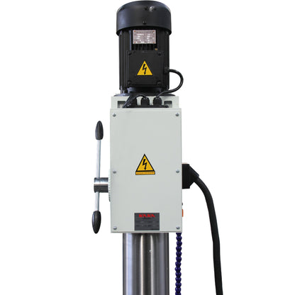 KAKA INDUSTRIAL Gear Head Vertical Drill Press, 2.2kW 220V 3-Phase, 8-Speed (108-1800 RPM), 40mm Max Drilling,5.9inches Spindle Travel,MT4 Taper,DRO Depth Control GD-40 - 190004V220
