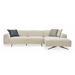 Enza Home US Giorno L Corner Sofa - Right Hand Facing - 2045 - K1 - 22405 Ecru Z2 - AR:217 - 1431749