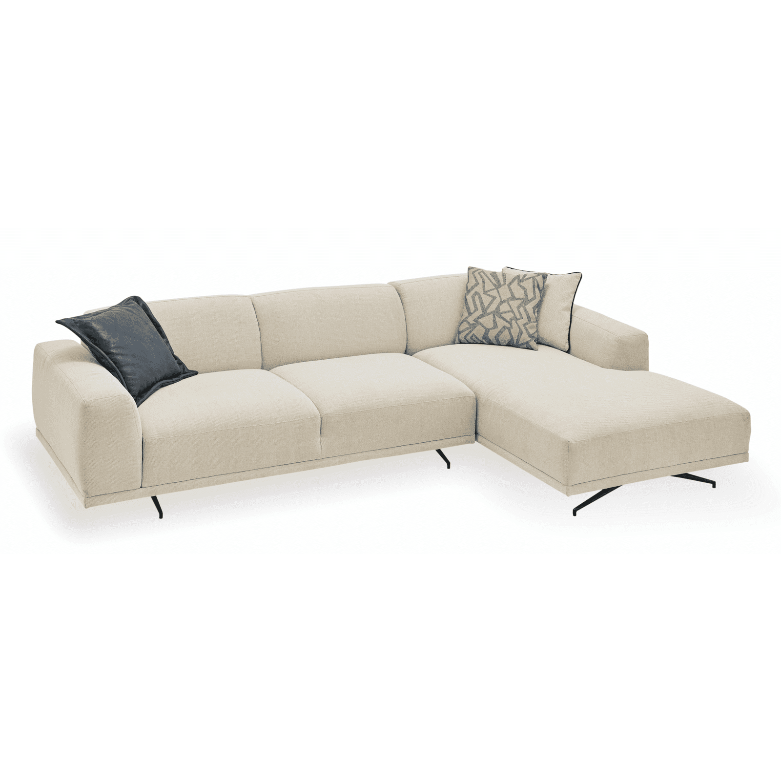 Enza Home US Giorno L Corner Sofa - Right Hand Facing - 2045 - K1 - 22405 Ecru Z2 - AR:217 - 1431749