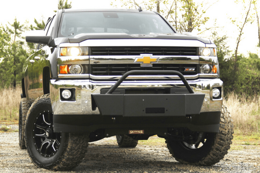 Fab Fours GM15-N3060-1 GMC Sierra 2500/3500 2015-2019 Winch Mount Front Bumper Large Frame