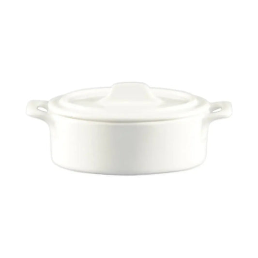 CAC China Gourmet Jar W/ Lid 20oz 8 1/2" Case of 24 Pcs - GMJ-8