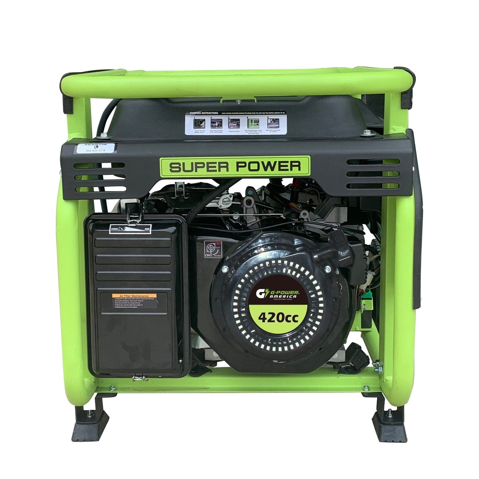 Green-Power America 10500 watts Gas Generator with Electrical Start - GN10500EW