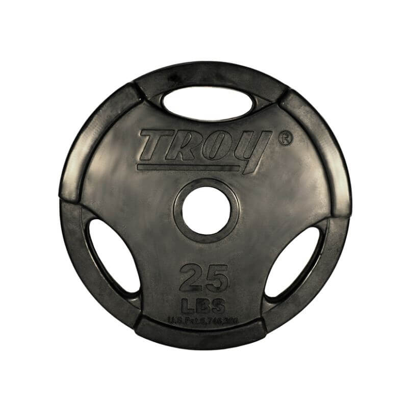 TROY Rubber Encased Olympic Grip Plate 255lb Set