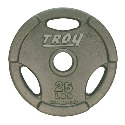 TROY GO Machined Olympic Grip Plate Gray - GO_255lb_Set