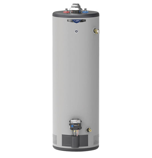 GE Appliances  RealMAX Premium 40-Gallon Tall Liquid Propane Atmospheric Water Heater Gray - GP40T10BXR