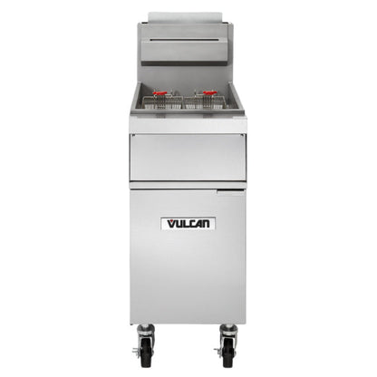Vulcan 1GR35M 35-40 Lb. Liquid Propane Floor Fryer - 90,000 BTU - 1GR35M LP