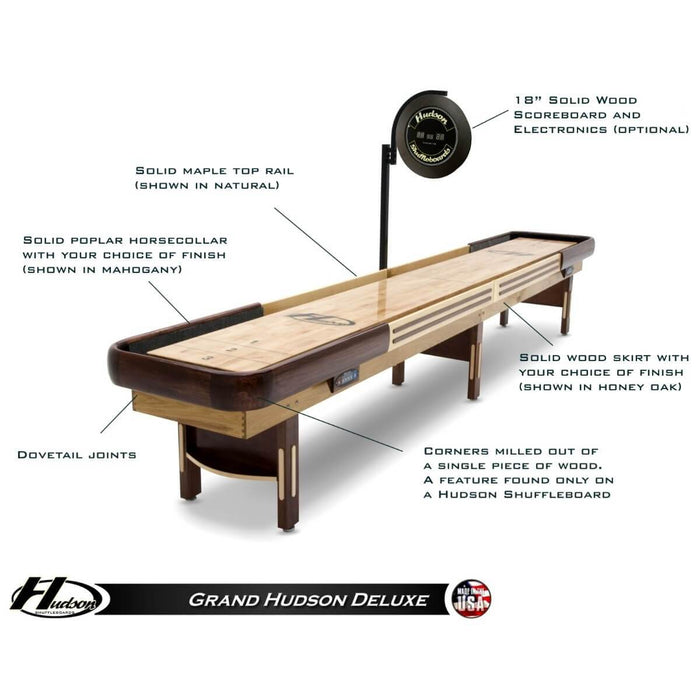 Grand Hudson Deluxe Shuffleboard Table 9'-22' - GHUD