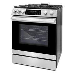 COSMO Professional Style 30 in. Slide-In Freestanding 6.1 cu. ft. Gas Range with 5 Sealed Gas Burners and Self Clean Air Fry Oven in Stainless Steel - COS-GRC305KTD