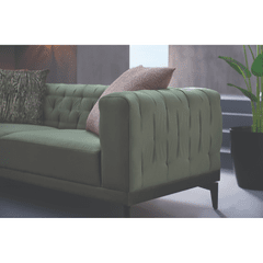 Enza Home US Dorian 3 Seater Sofa - 2040 - K1 - 10601 Green - AR:217 - 1431715