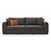 Enza Home US Carino 3 Seater Sofa Bed - 2036 - K1 - 12601 Dark Grey - AR:117 - BR:117 New - 1480869