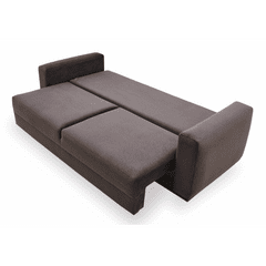 Enza Home US Carino 3 Seater Sofa Bed - 2036 - K1 - 12601 Dark Grey - AR:117 - BR:117 New - 1480869