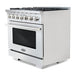 Cosmo 36" Gas Range with 6 Italian Burners and 4.5 cu. ft. Heavy Duty Cast Iron Grates in Stainless Steel - COS-GRP366