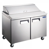 Adcraft GRSL-2D Grista Two Door Salad Sandwich Prep Table - GRSL-2D