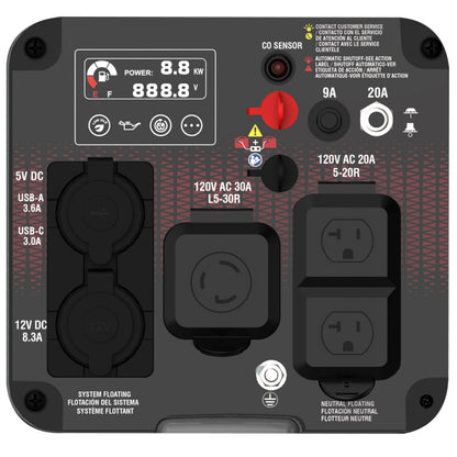 A-iPower 1800W/2300W Generator Dual Fuel Gas Propane Low THD Inverter CO Alert New - GXS2300iD